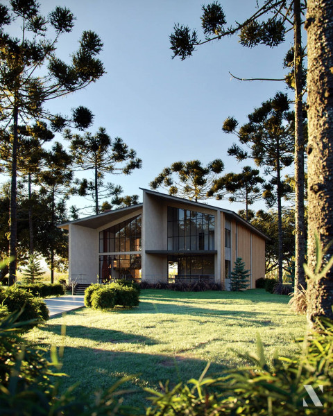 3D House in Woods