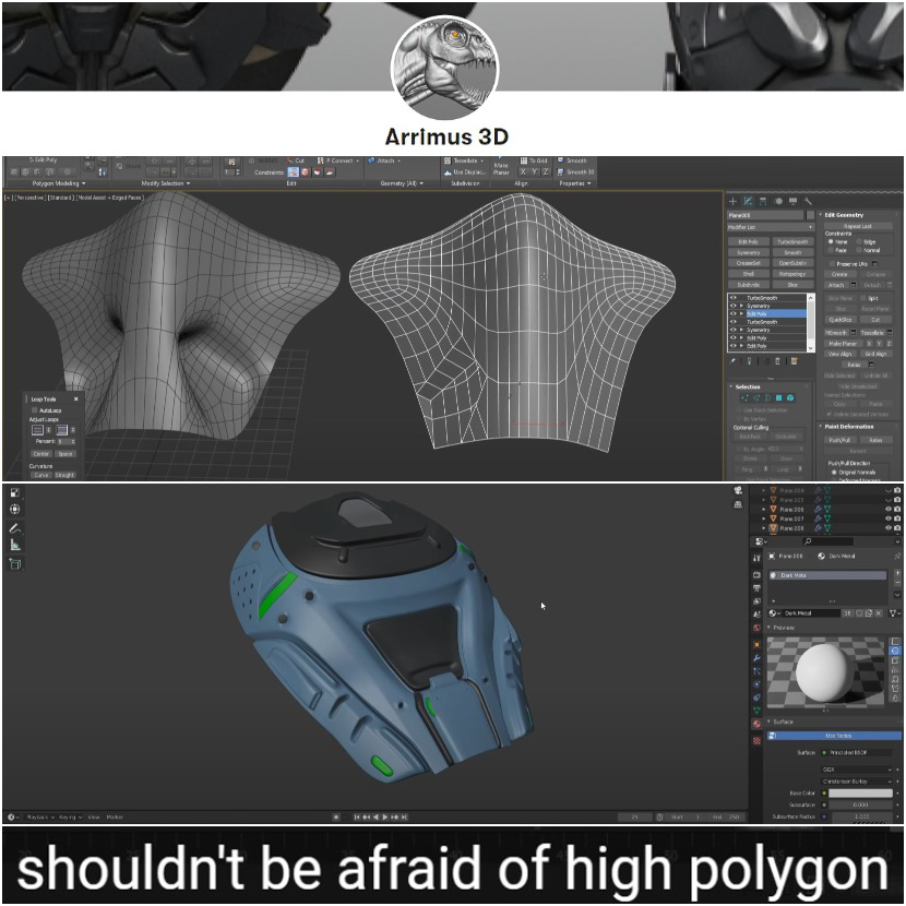 Arrimus 3D - High Poly Meshes - 3DS Max + Blender